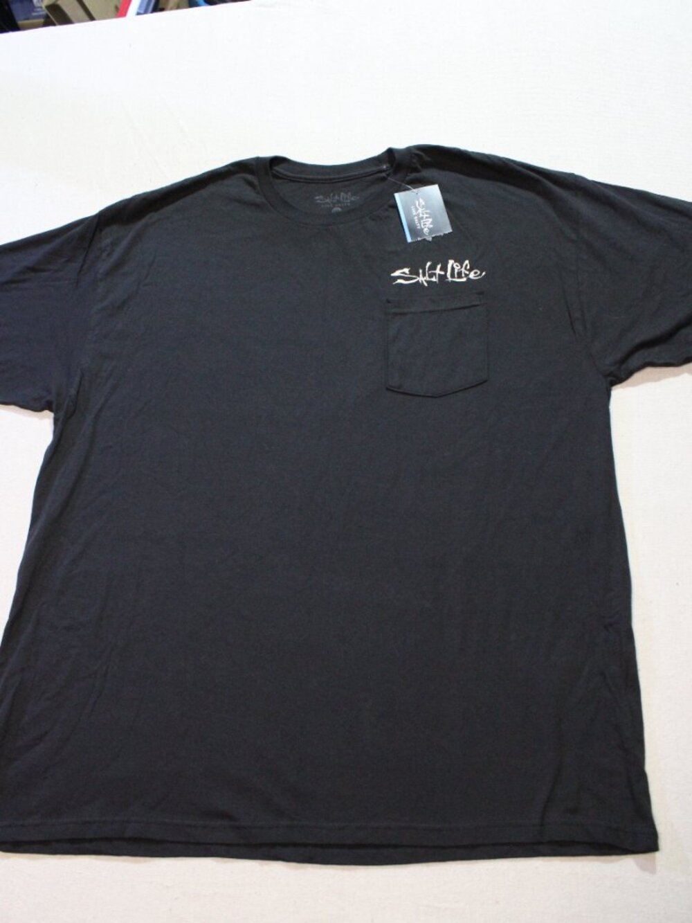 Salt Life Graphic Tee, Fisherman's Glory, American Flag Tshirt, Sz XXL NWT